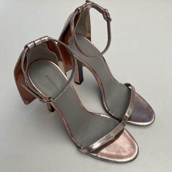 Alexander Wang Fabiana Sandal Pink Metallic Open Toe Ankle Strap Cape 37… - Picture 2 of 15